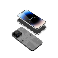 İphone 13 Pro Kılıf Mekanik Bumper Kapak - Yeşil