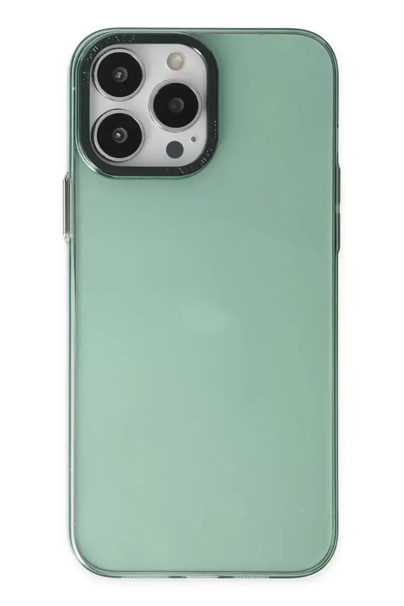 Newface İphone 14 Pro Kılıf Anka Pc Sert Metal Kapak - Yeşil