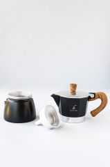 3 Cup Moka Pot - Siyah