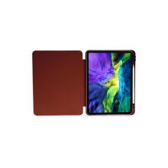 İpad Air 4 10.9 Kılıf Kalemlikli Mars Tablet Kılıfı - Mürdüm