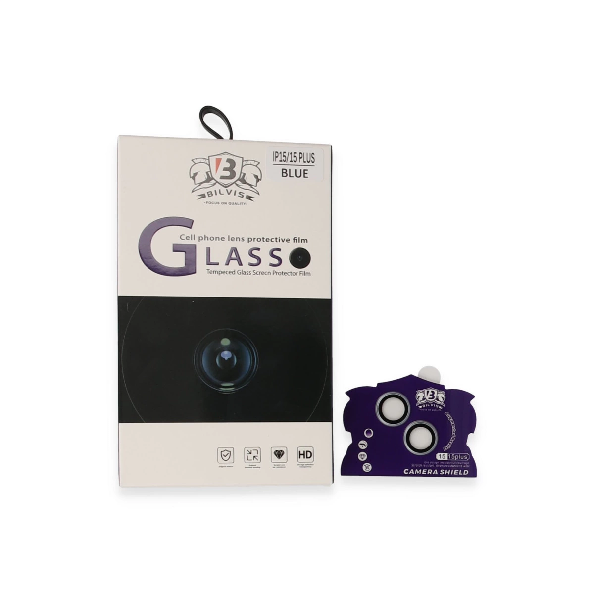 İphone 15 Bilvis Titan Kamera Lens - Sierra Blue