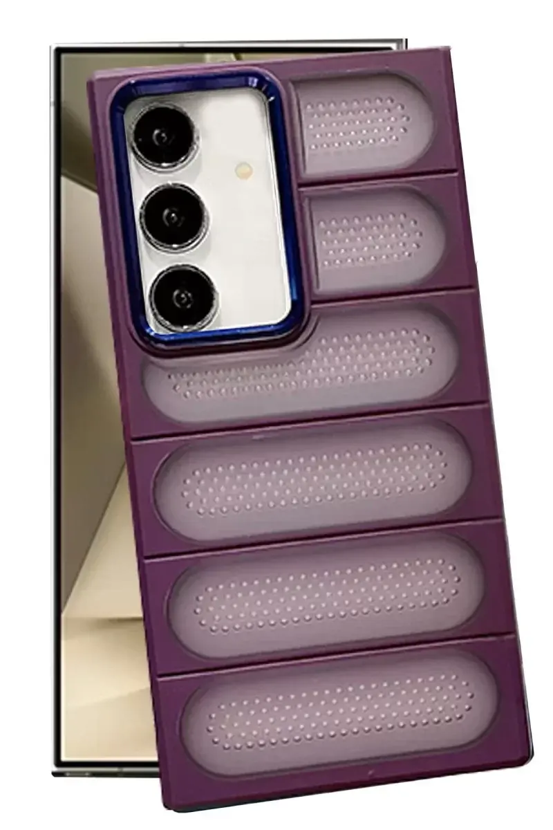 Newface Samsung Galaxy S24 Kılıf Airmax Silikon Kapak - Derin Mor