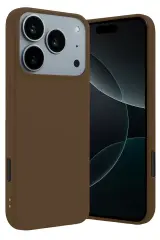 Newface Apple İphone 17 Pro First Silikon - Kahverengi