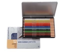 Talens Pastel Kalem 12 Renk Metal Kutu