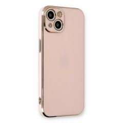İphone 13 Kılıf Volet Silikon - Pembe