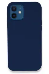 Newface İphone 12 Kılıf Lansman Legant Silikon - Lacivert