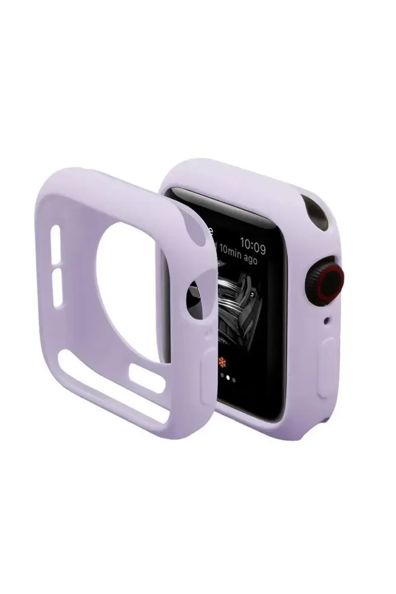 Newface Apple Watch 44mm Silikon Alt Kasa - Lila