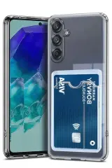 Newface Samsung Galaxy A36 Kılıf Kart Şeffaf Silikon - Şeffaf