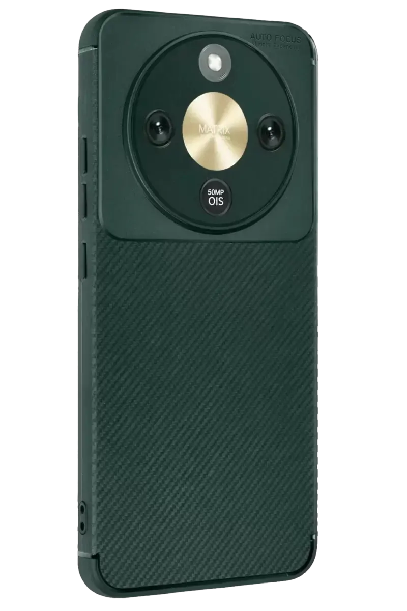 Newface Huawei Honor Magic 8 Lite Auto Focus Karbon Kapak - Koyu Yeşil