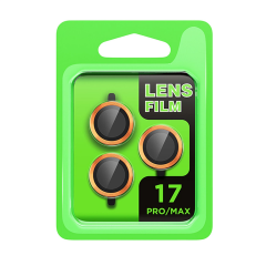 İphone 17 Pro Raze Metal Kamera Lens - Turuncu