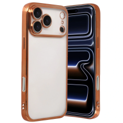 İphone 17 Pro Razer Lensli Silikon - Turuncu