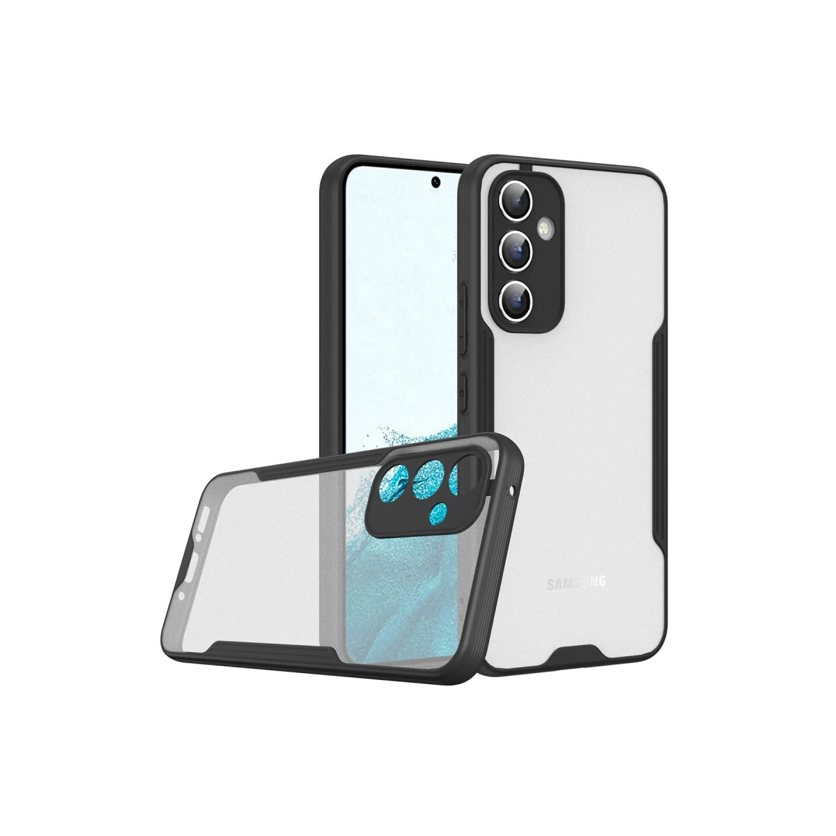 Samsung Galaxy A54 5g Kılıf Platin Silikon - Siyah