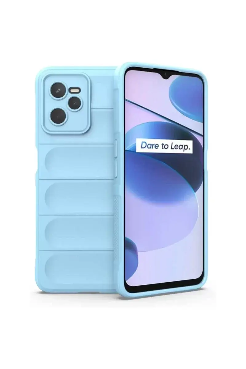 Newface Realme C35 Kılıf Optimum Silikon - Sky Blue