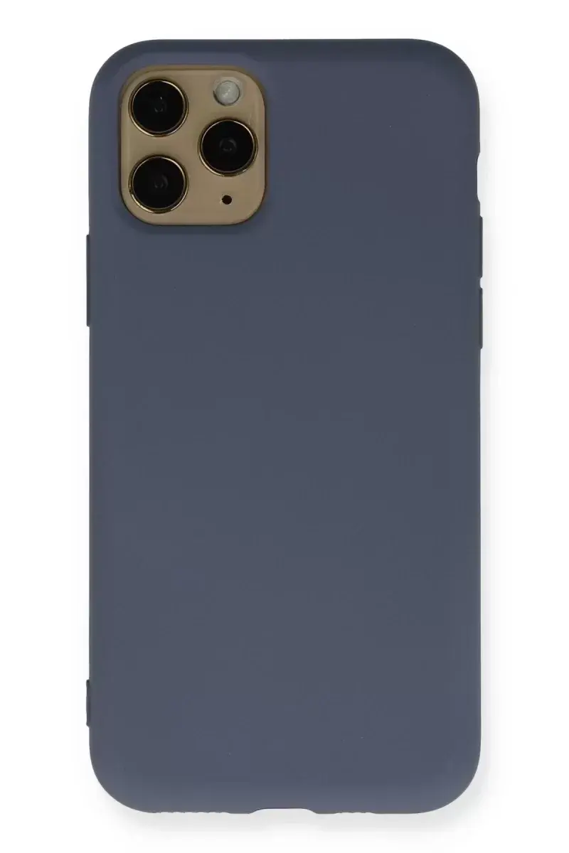 Newface İphone 11 Pro Kılıf Nano İçi Kadife Silikon - Gri