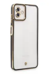 Newface Samsung Galaxy A04 Kılıf Liva Lens Silikon - Siyah