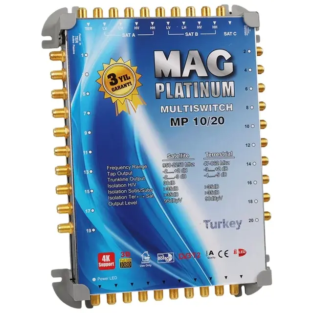 10*20 Sonlu/kaskatlı Swıtchlı Uydu Santrali Mag Platınum