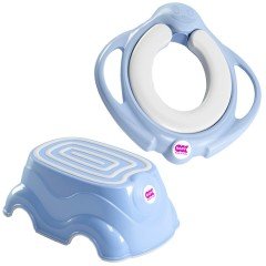 OkBaby Pinguo Klozet Adaptörü & Herbie Yükseltici / Mavi