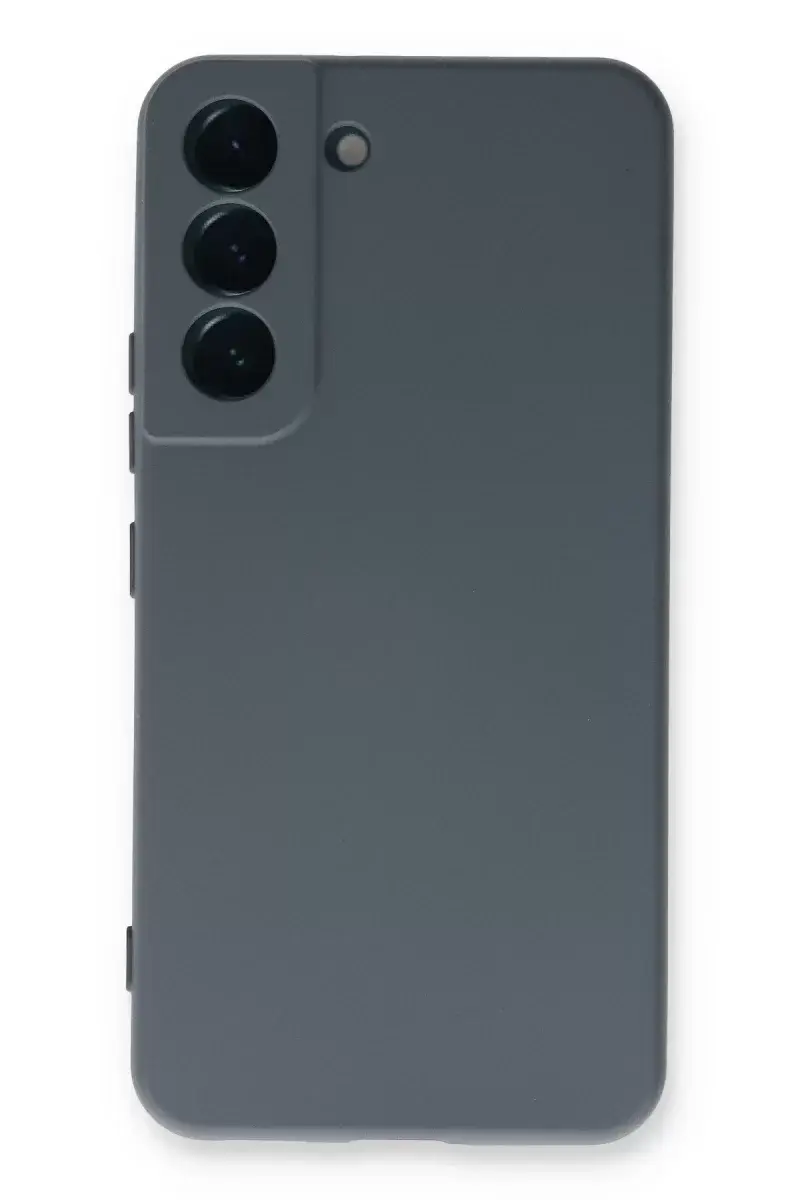 Newface Samsung Galaxy S22 Plus Kılıf Nano İçi Kadife Silikon - Gri