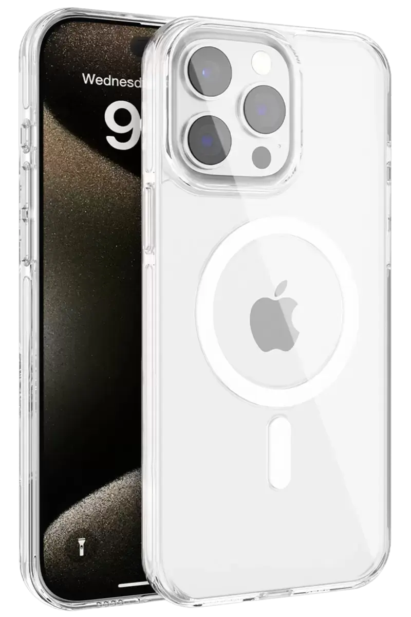 Joko İphone 15 Pro Gleam Pc Sert Magsafe Kılıf - Şeffaf