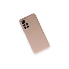 Xiaomi Redmi Note 11t Kılıf Nano İçi Kadife Silikon - Pudra