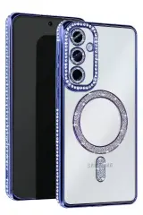 Newface Samsung Galaxy A36 Joke Simli Magneticsafe Kılıf - Mavi