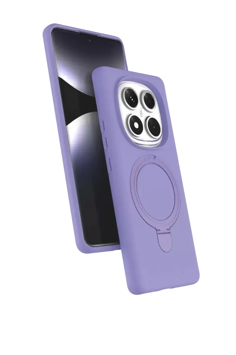 Newface Xiaomi Redmi Note 14 Pro 4g Regal Magsafe Standlı Kapak - Lila