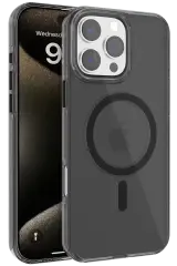 Joko Apple İphone 16 Pro Max Gleam Pc Sert Magsafe Kılıf - Siyah