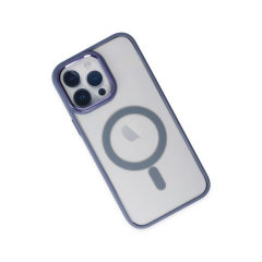 İphone 14 Pro Max Kılıf Room Magneticsafe Silikon - Sierra Blue