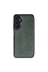 Newface Samsung Galaxy S24 Fe Kılıf Flip Cover - Koyu Yeşil