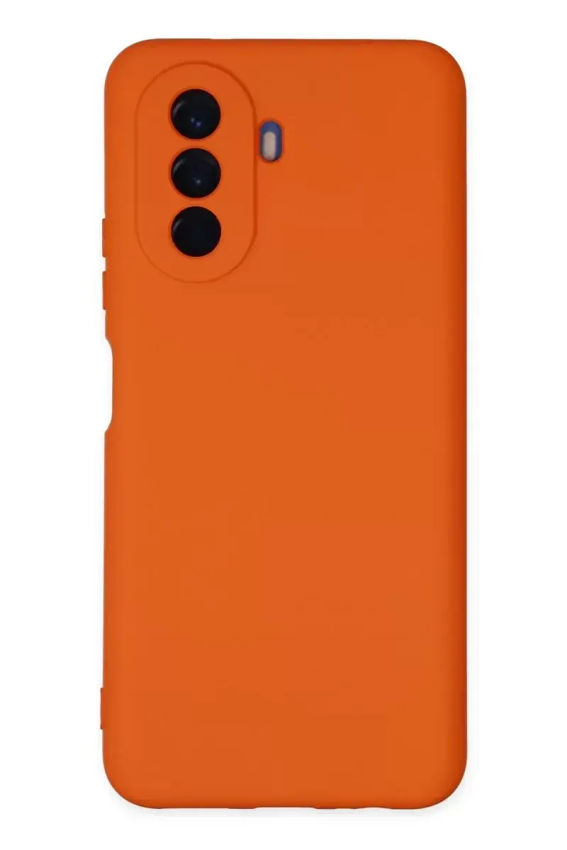 Newface Huawei Nova Y70 Kılıf Nano İçi Kadife Silikon - Turuncu
