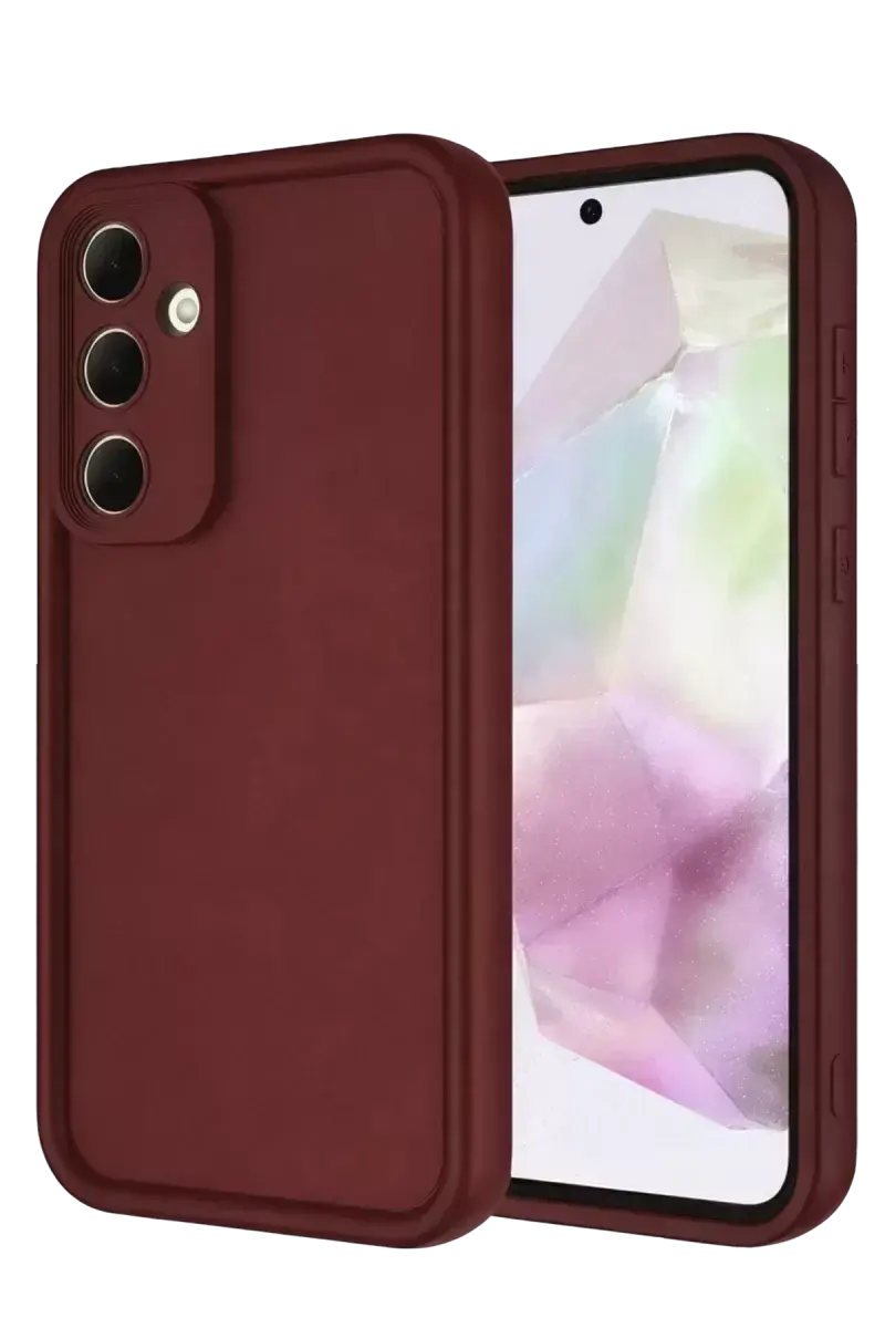 Newface Samsung Galaxy A56 Kılıf Viera Silikon - Bordo