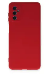 Newface Samsung Galaxy M52 5g Kılıf Nano İçi Kadife Silikon - Kırmızı