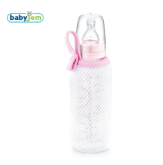 Babyjem Şişe Kılıfı Büyük Boy Pembe