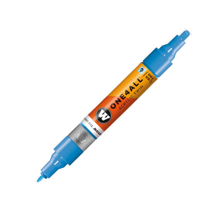 One4All Çift Taraflı Marker Kalem - N:436 Shock Blue