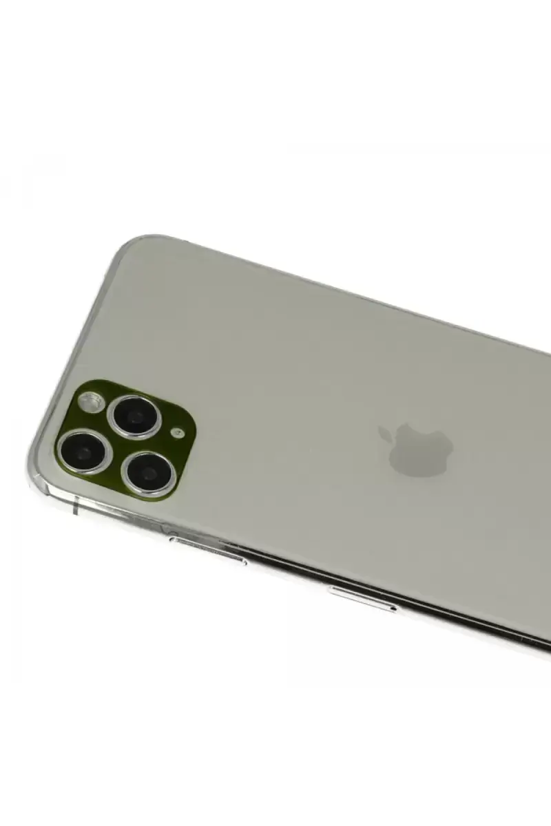 Newface İphone 11 Pro Max Rainbow Kamera Lens Koruma Cam - Yeşil