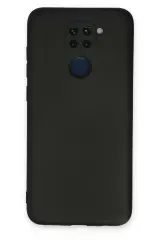 Newface Xiaomi Redmi Note 9 Kılıf Nano İçi Kadife Silikon - Siyah