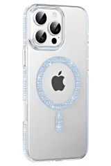 Joko Apple İphone 16 Pro Max Move Taşlı Magsafe Kapak - Mavi
