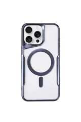 Newface İphone 14 Pro Kılıf Boyi Magsafe Silikon Kapak - Lacivert