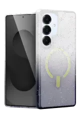 Newface Samsung Galaxy S25 Plus Pummel Shiny Magsafe Kapak - Siyah