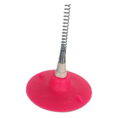 Markapet Yaylı Vantuzlu Hacıyatmaz Kedi Oyuncağı 30 cm Pembe