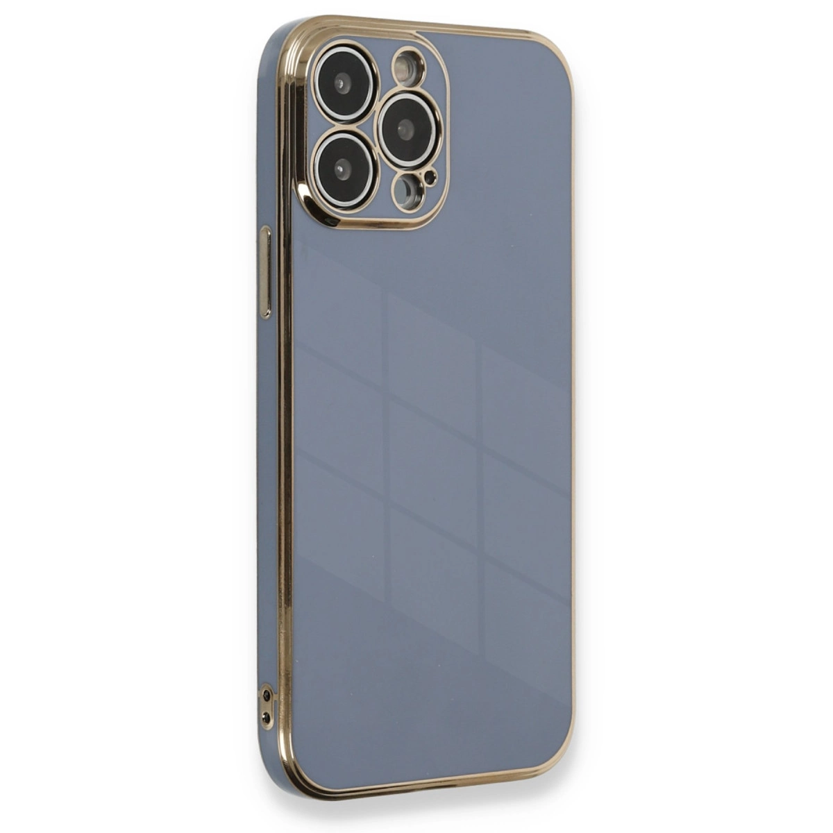 İphone 13 Pro Kılıf Volet Silikon - Mavi