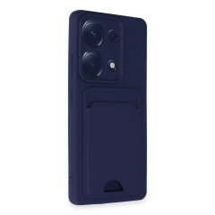 Xiaomi Redmi Note 13 Pro 4g Kılıf Kelvin Kartvizitli Silikon - Lacivert