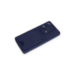 Xiaomi Redmi Note 13 Pro 4g Kılıf Kelvin Kartvizitli Silikon - Lacivert