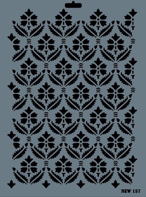 Rich New Seri N-157 Stencil 35x25 cm