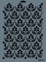 Rich New Seri N-157 Stencil 35x25 cm