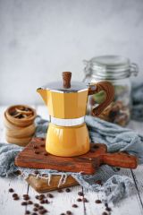 6 Cup Moka Pot - Sarı