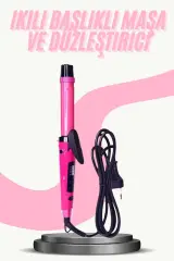 Saç Düzleştirici Şekillendirici Saç Maşası İkili Şekillendirici Isı Ayarlı