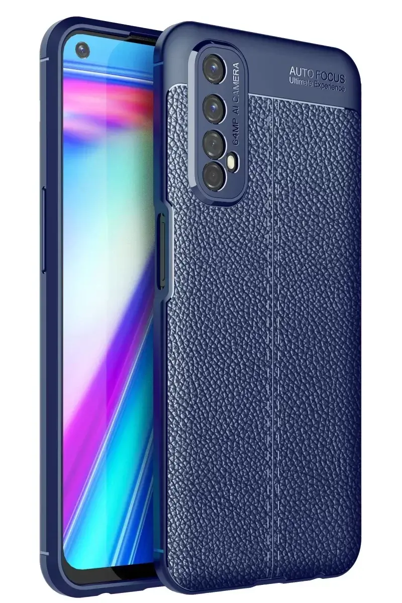 Newface Realme 7 Kılıf Auto Focus Kapak - Lacivert