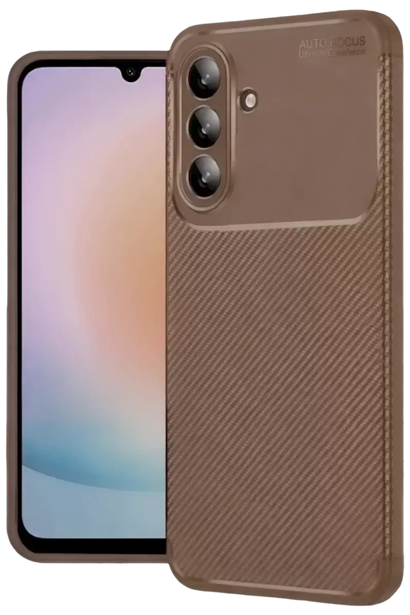 Newface Samsung Galaxy A57 5g Auto Focus Karbon Kapak - Kahverengi