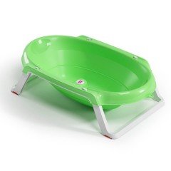 OkBaby Onda Slim Katlanır Bebek Küveti & Hippo Banyo Siperliği / Yeşil